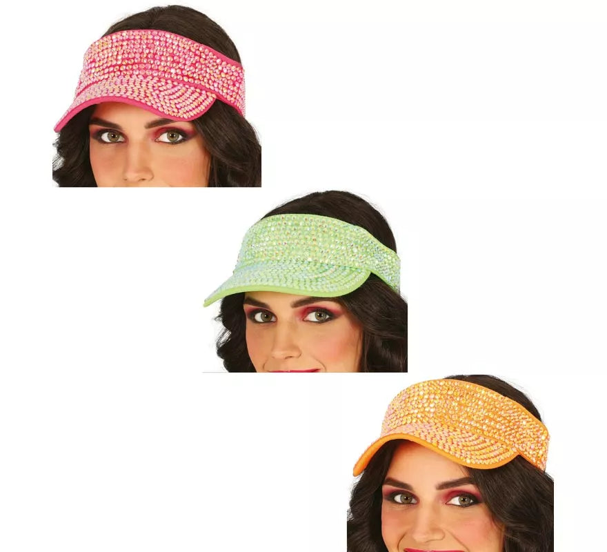 Translation missing: de.Visera con pedrería en varios colores adulto