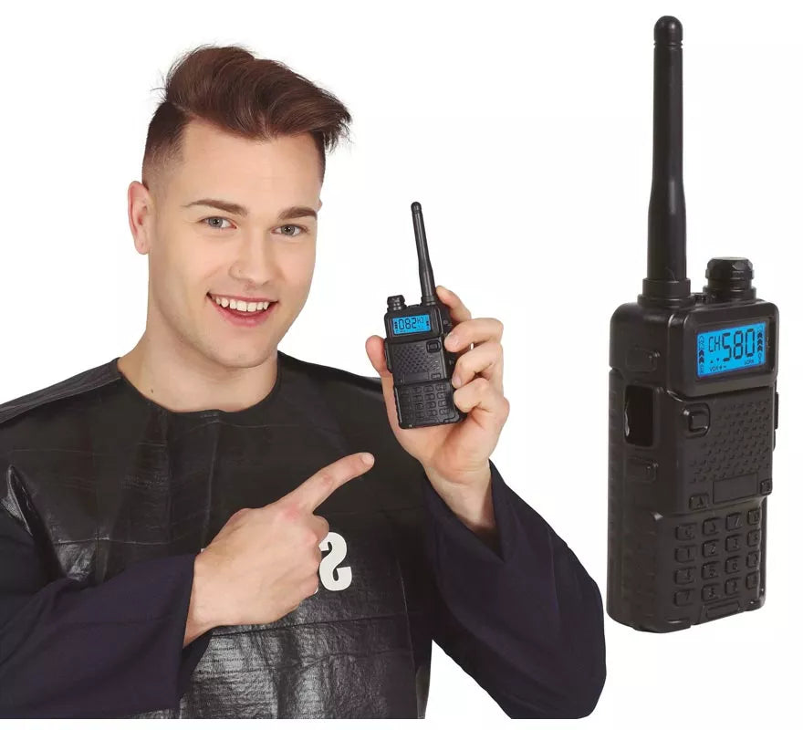 Translation missing: de.Walkie-Talkie Negro de 20 cm