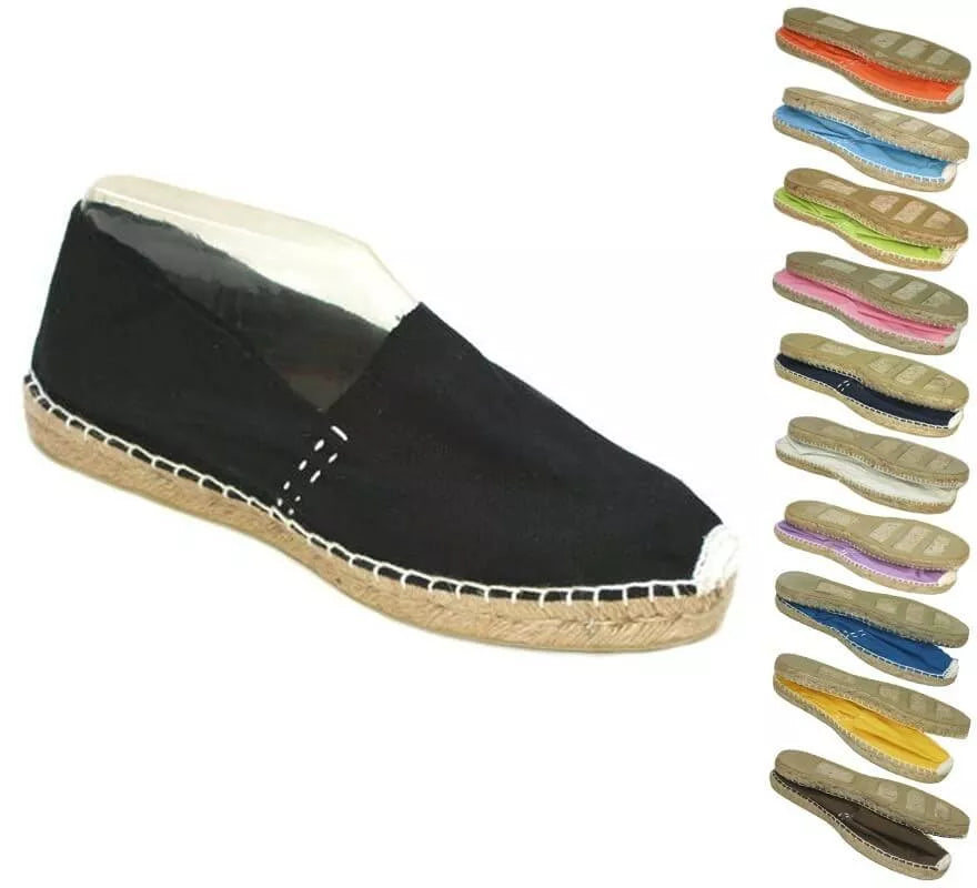 Translation missing: de.Zapatillas de esparto con costuras en varios colores