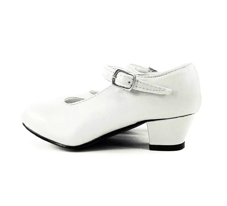 Translation missing: de.Zapato Sevillana con tacón Blanco en números del 22 al 41