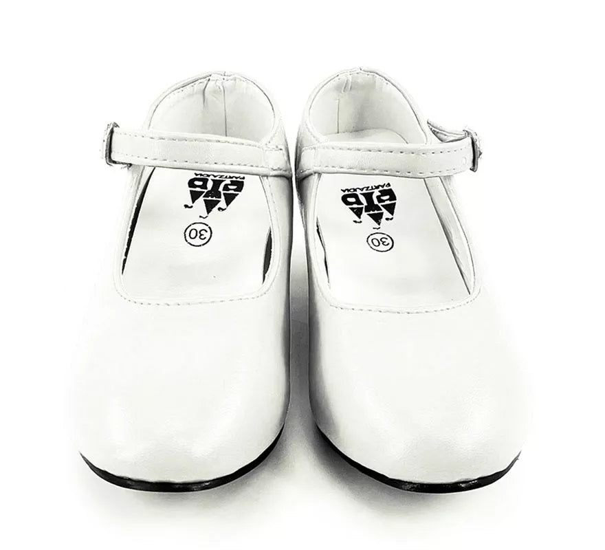 Translation missing: de.Zapato Sevillana con tacón Blanco en números del 22 al 41