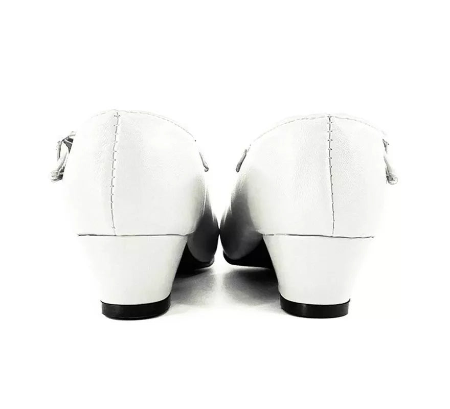 Zapato Sevillana con tacón Blanco en números del 22 al 41