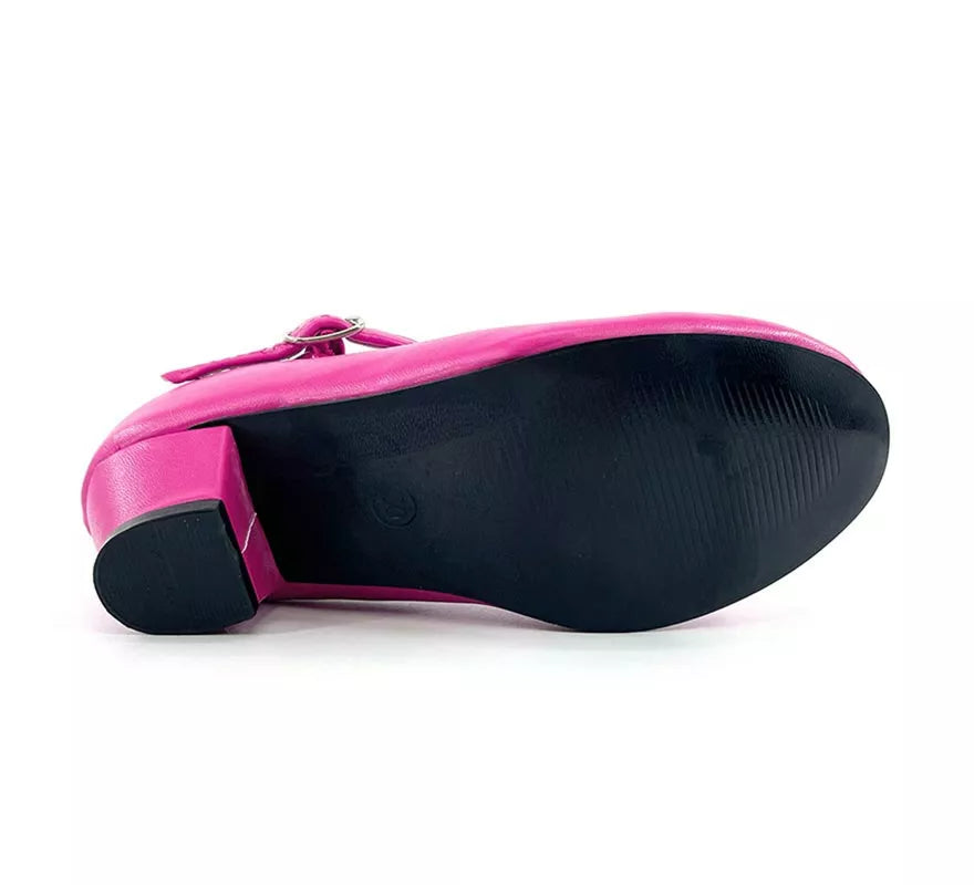 Translation missing: de.Zapato Sevillana con tacón Fucsia en números del 22 al 41