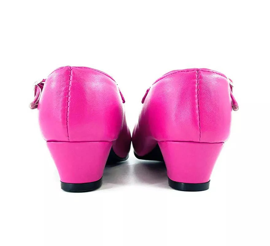 Translation missing: de.Zapato Sevillana con tacón Fucsia en números del 22 al 41