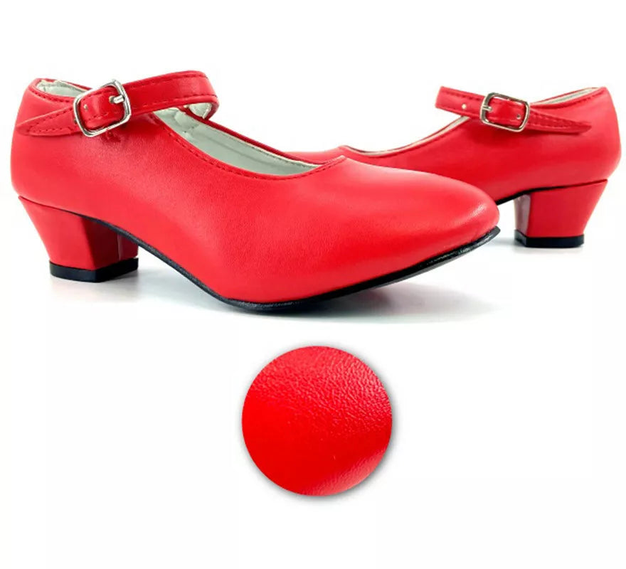 Translation missing: de.Zapato Sevillana con tacón Rojo en números del 22 al 41