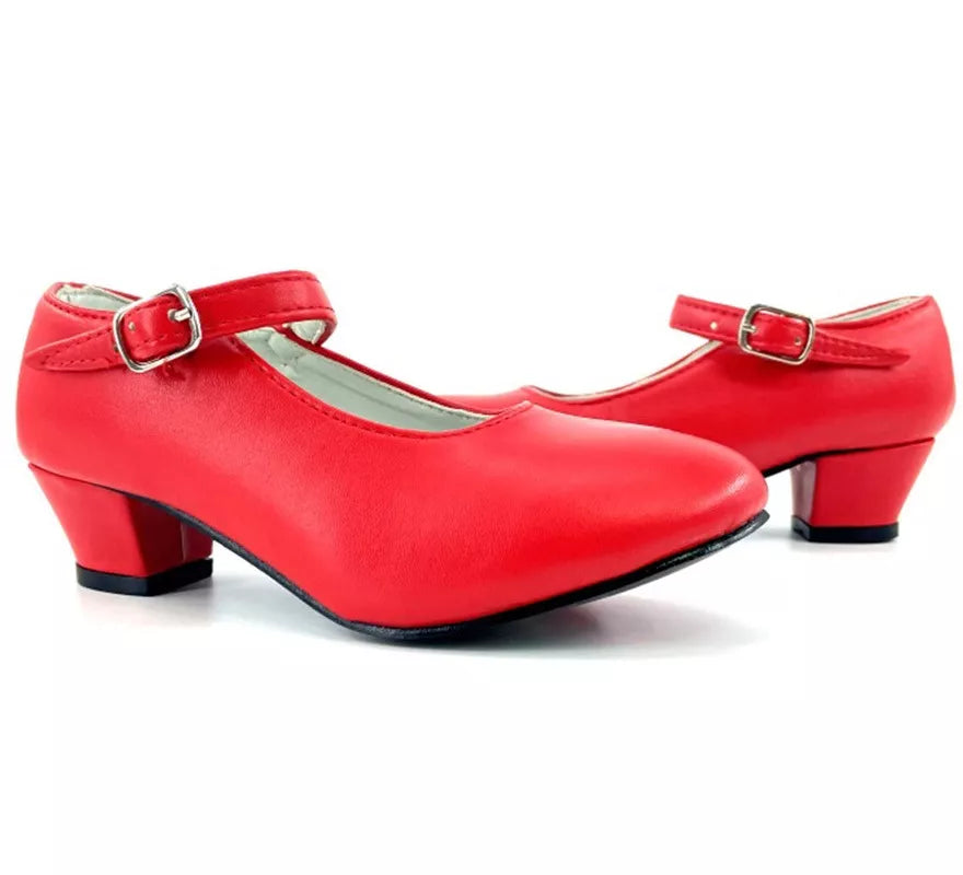 Translation missing: de.Zapato Sevillana con tacón Rojo en números del 22 al 41