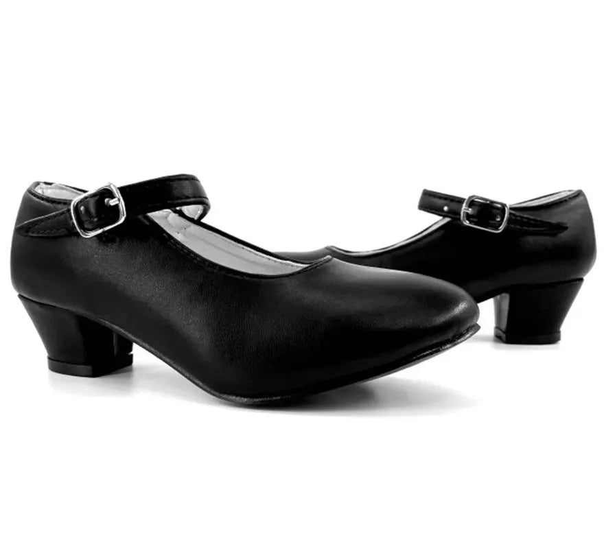 Translation missing: de.Zapato Sevillano con tacón Negro en números del 20 al 41