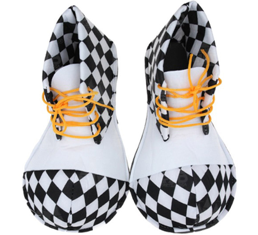 Zapatos de Payaso a Cuadros Infantil de 26 cm