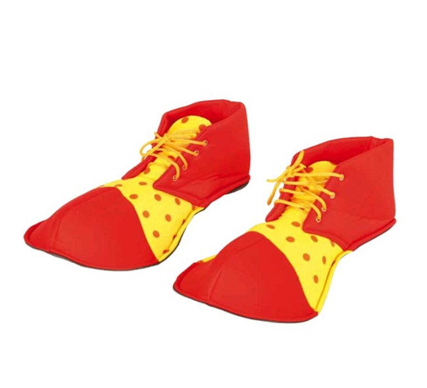 Translation missing: de.Zapatos de Payaso Rojo y Amarillo de 26 cm. Infantil