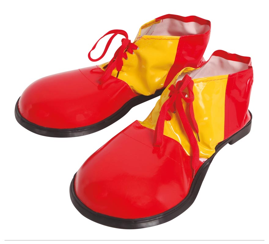Translation missing: de.Zapatos de Payaso Rojos y Amarillos 35 cm