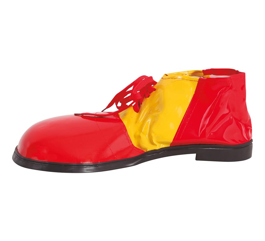 Zapatos de Payaso Rojos y Amarillos 35 cm