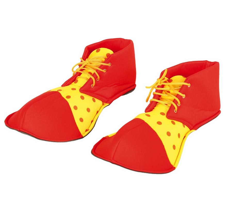 Translation missing: de.Zapatos de Payaso Rojos y Amarillos 36 cm