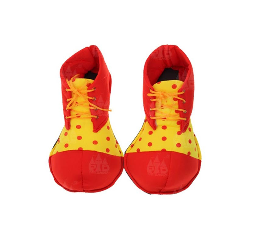Translation missing: de.Zapatos Payaso rojo con lunares infantil de 26 cm