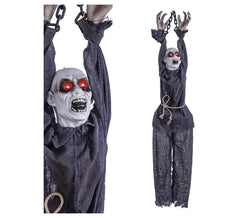 Hängender Zombie mit Licht, Ton und Bewegung 30x16x153 cm