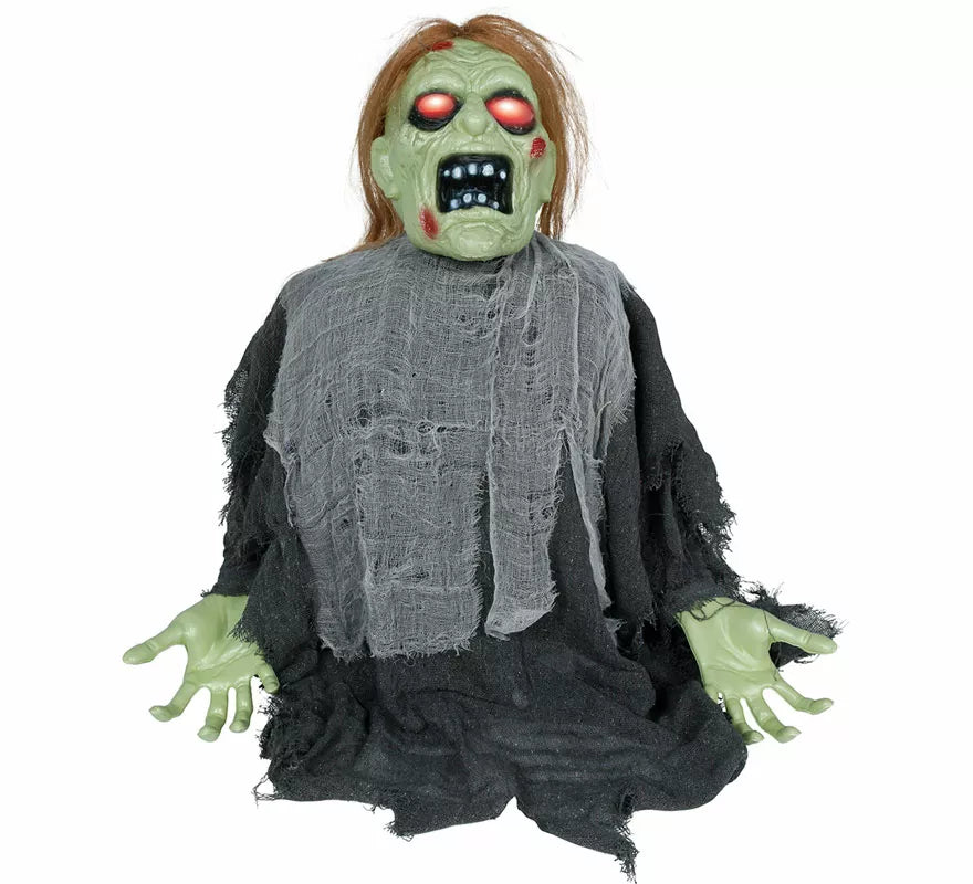 Zombie verde con Sonido y Movimiento de 64 cm