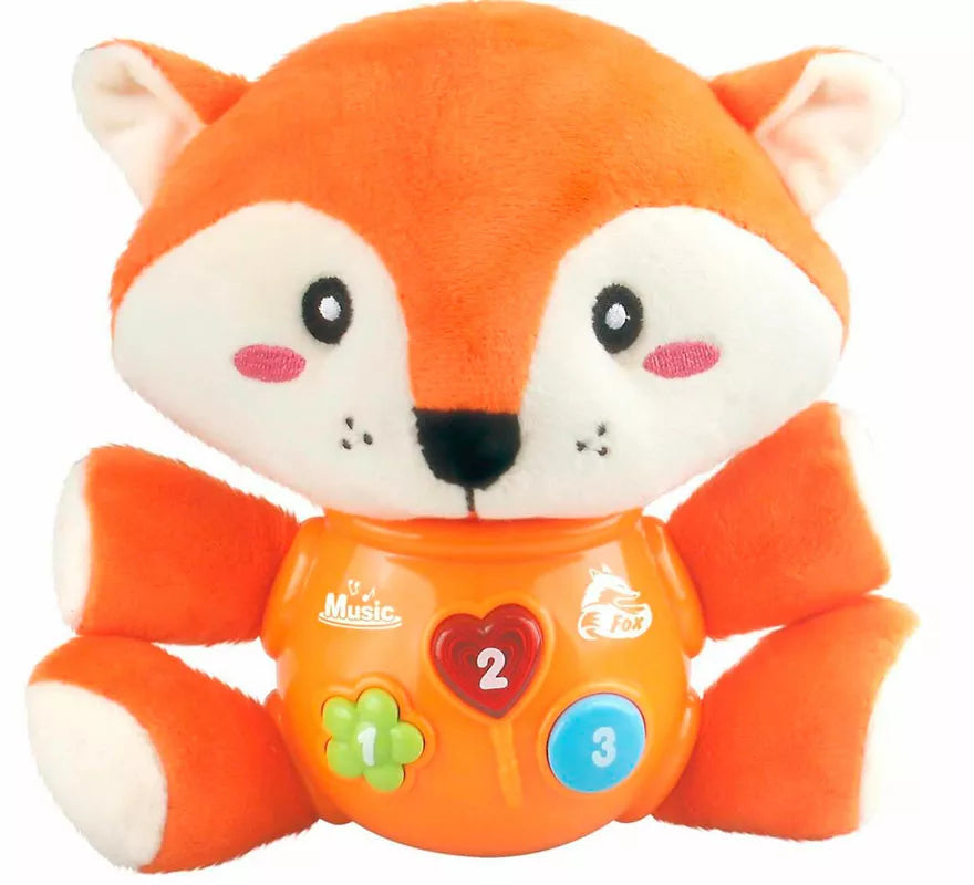 Translation missing: de.Zorro Musical de Peluche con Luz y Sonido de 24 cm